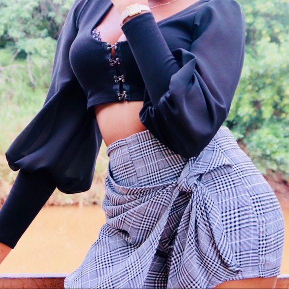 Checked skort - Picture 2 of 2